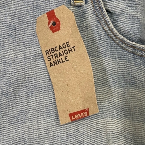 Levi’s rib cage straight blue jeans NWT women’s size 24W - Picture 5 of 10